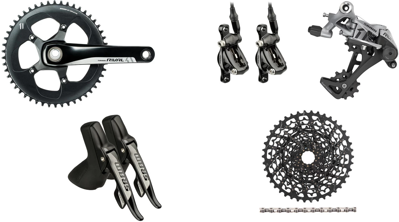 SRAM Rival 1 PM Gruppe 1x11 50 GXP Hydr. Scheibenbremse