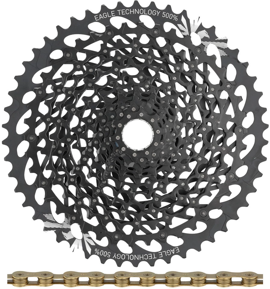 SRAM GX Eagle XG-1275 Kassette + Eagle Kette 12-fach Verschleißset – Bild 11