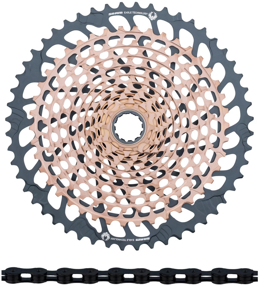 SRAM XX1 Eagle XG-1299 Kassette + PC XX1 Eagle Kette 12-fach Verschleißset – Bild 2
