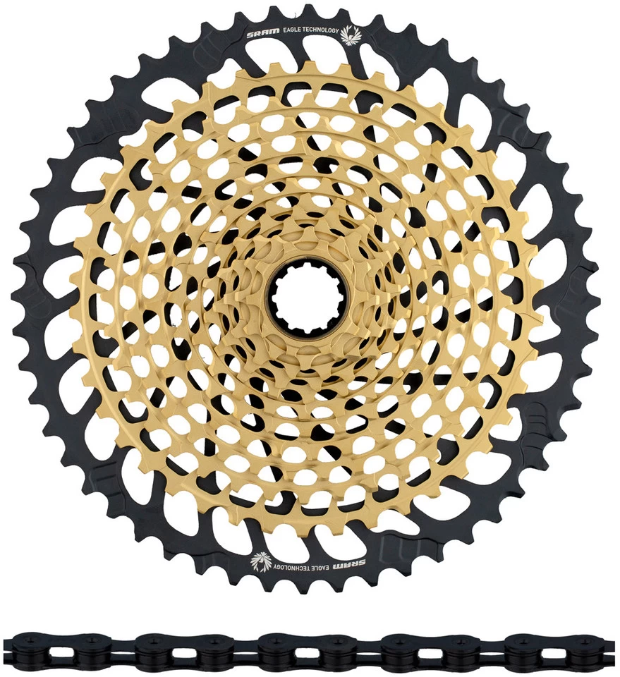 SRAM XX1 Eagle XG-1299 Kassette + PC XX1 Eagle Kette 12-fach Verschleißset – Bild 6