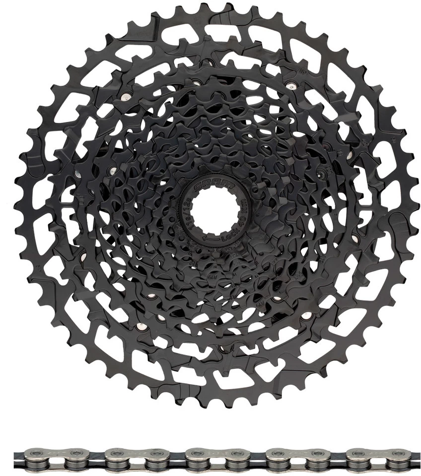SRAM NX Eagle PG-1230 Kassette + Eagle Kette 12-fach Verschleißset – Bild 10